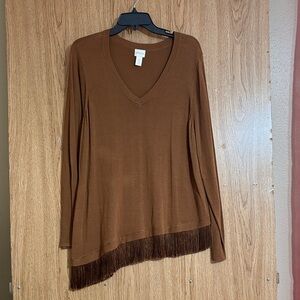 Chico's Rich Brown Knit Top